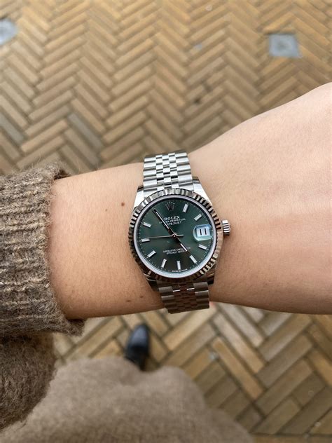 rolex datejust 31 mint green|rolex datejust 31 women.